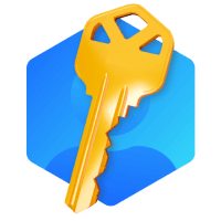 Ключ на синем фоне